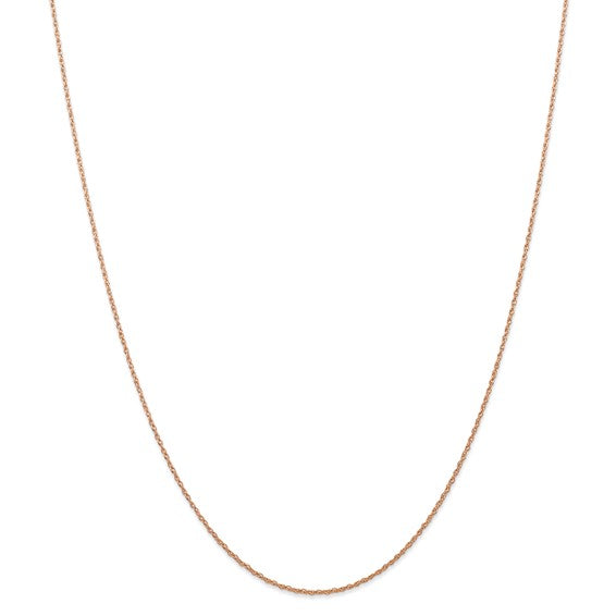 Cable Link Necklace in 14k Rose Gold