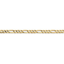 Load image into Gallery viewer, Concave Open Figaro Chain in 14k Gold
